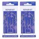 thumbnail image 1 of 2 Sets Leather Needle Heavy Duty Hand Sewing Stitching Tool Kit for Carpet Canvas, 1 of 5