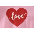 thumbnail image 5 of DDSOL Girls Sweatshirt Glitter Heart Graphic Ruffle Sleeves Shirts Pink Size 7, 5 of 8