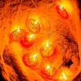 thumbnail image 5 of Cadena de luces solares para exteriores - 1,5 m - 10 LED - para Halloween, jardín, vacaciones, otoño - luz cálida, 5 of 5