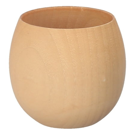 

Wooden Cup Tea Cup Jujube Wood Mini Size With Brush For Home For Office Light Color + Spoon Brush