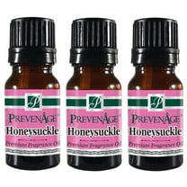 Honeysuckle Fragrance Oil Pack of 3 Aromatic Premium Grade Scented Perfume Oil 10 mL / .33 Oz by Prevenage - Set of 3