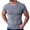 Grey, variant on Big and Tall Shirts for Men Muscle T Shirts Stretch Short Sleeve Crewneck Bodybuilding Workout Tee Mens Graphic T V Neck Men A Shirt Large Shirt for Pack XL
