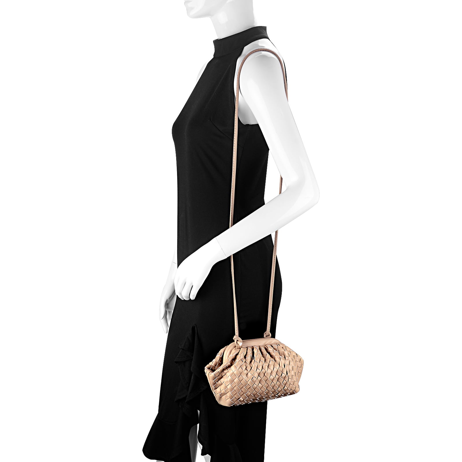 KingTo Small Shoulder Handbag for Women, Soft Designer Cloud Pouch Bag Lightweight Crossbody Clutch Purse
