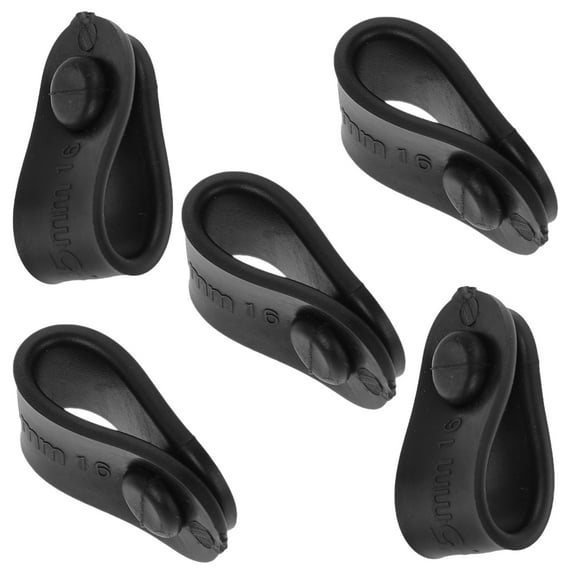 FRCOLOR 5pcs Universal Motorcycle Bike Cable Tie Tubing Throttle Clutch Wires Fixing Tension Strap Silicone for Secure Cable Management