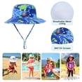 thumbnail image 5 of American Trends UPF 50+ Baby Boy Sun Hat Sun Protective Cute Wide Brim Summer Kids Beach Bucket Hats Toddler Sun Hats for Girl Underwater World M, 5 of 6
