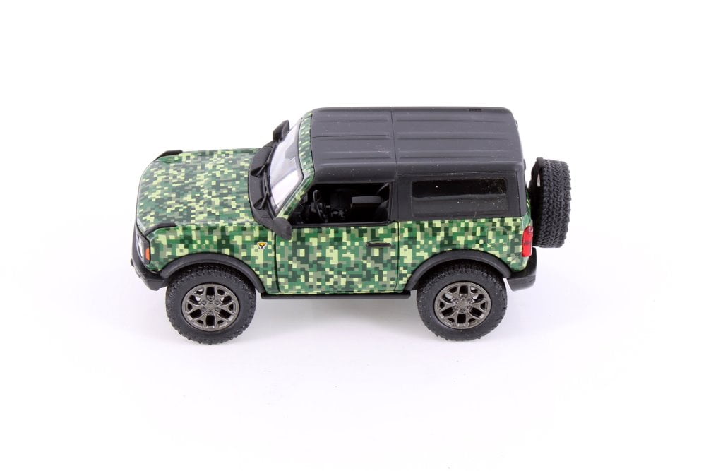 2022 Ford Bronco Camo Edition Hardtop, Green - Kinsmart