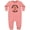 Mauve, variant on Mamaw and Papaw Love Me Grandchild Bear Baby Fleece Romper