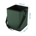 thumbnail image 4 of Unique Bargains Car Trash Can Hanging and Foldable Front Rear Seats Back Trash Bin Green 1 Pcs, 4 of 6