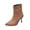Brown-#001, variant on Ankle Boots for Women Pointed Toe Kitten Heel Booties Side Zipper Stiletto Heel Dress Ankle Boots Fall Winter Shoes,Black 9.5