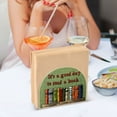 thumbnail image 3 of Yayeee Napkin Holder for Table Kitchen Paper Tissue Organization, Green Book Shelf, 3 of 8