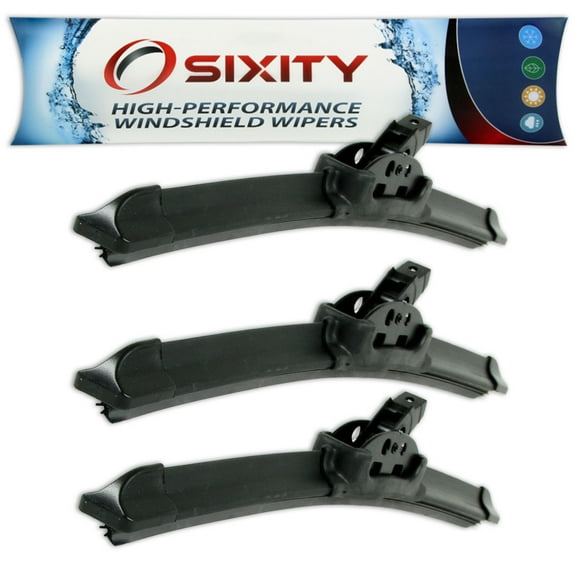 Sixity Auto XTS Frameless Front Rear Windshield Wiper Blades compatible with Citroen D Special D21 DS21