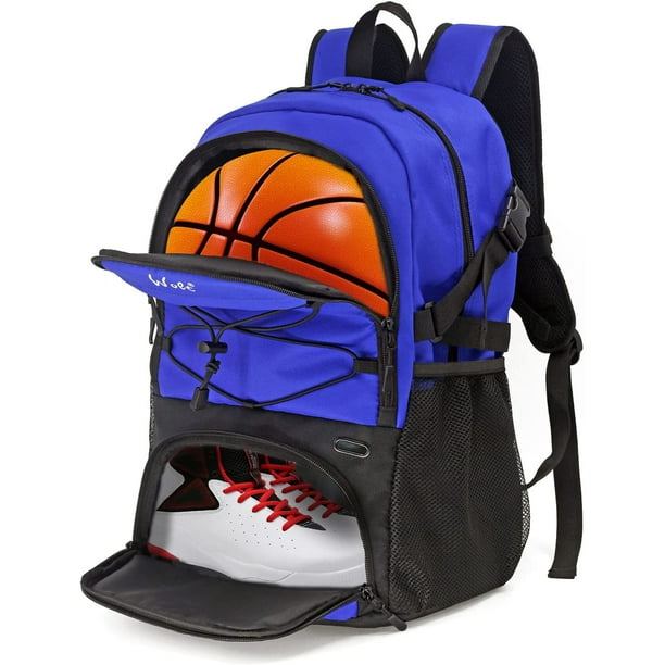 Wolt Basketball Backpack Large Sports Bag with Separate Ball holder