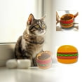 thumbnail image 1 of Dsscvnef Hamburger Pet Slow Food Bowl Slow Food Design Solves the Problem of Pet Overeating and Gives the Care! Slow Feed Dog Bowls for Raised Feeder Food Bowls for Dogs Large, 1 of 8