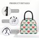 thumbnail image 4 of Balery Retro bows Bolsa de Almuerzo para Mujeres, Caja de Almuerzo, Bolsa de Almuerzo Pequeña Impermeable, Tote de Almuerzo Reutilizable con Gran Capacidad, 4 of 6