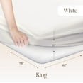 thumbnail image 6 of Organic Waterproof Mattress Protector - 100% GOTS & Fairtrade Cotton, Silent & Breathable, Fits Up to 17" Deep, Hypoallergenic, Machine Washable, 6 of 8
