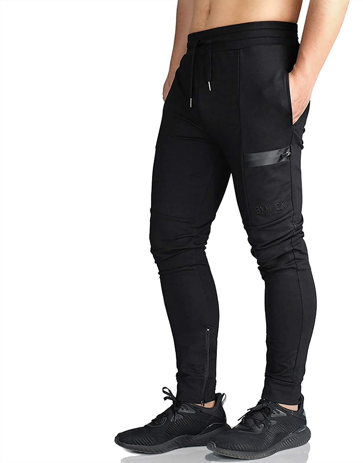 Mens Sidelock Gym Joggers Sweatpants 