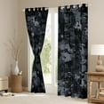thumbnail image 3 of Feelyou Retro Camouflage Curtains Pack of 2 (42x84 Each), Black Camo Abstract Curtains Blackout, Teens Kids Boys Girls Bedroom Curtains, Curtains and Drapes Decor, 3 of 6