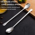 thumbnail image 4 of XYAIYT 304 Stainless Steel Long Handle Spoon Set for Kitchen Use Dishwasher Safe Rust Resistant for Stirring Cooking Baby Food Coffee Long Lasting Polished Mirror Finish 2 Pack, 4 of 8