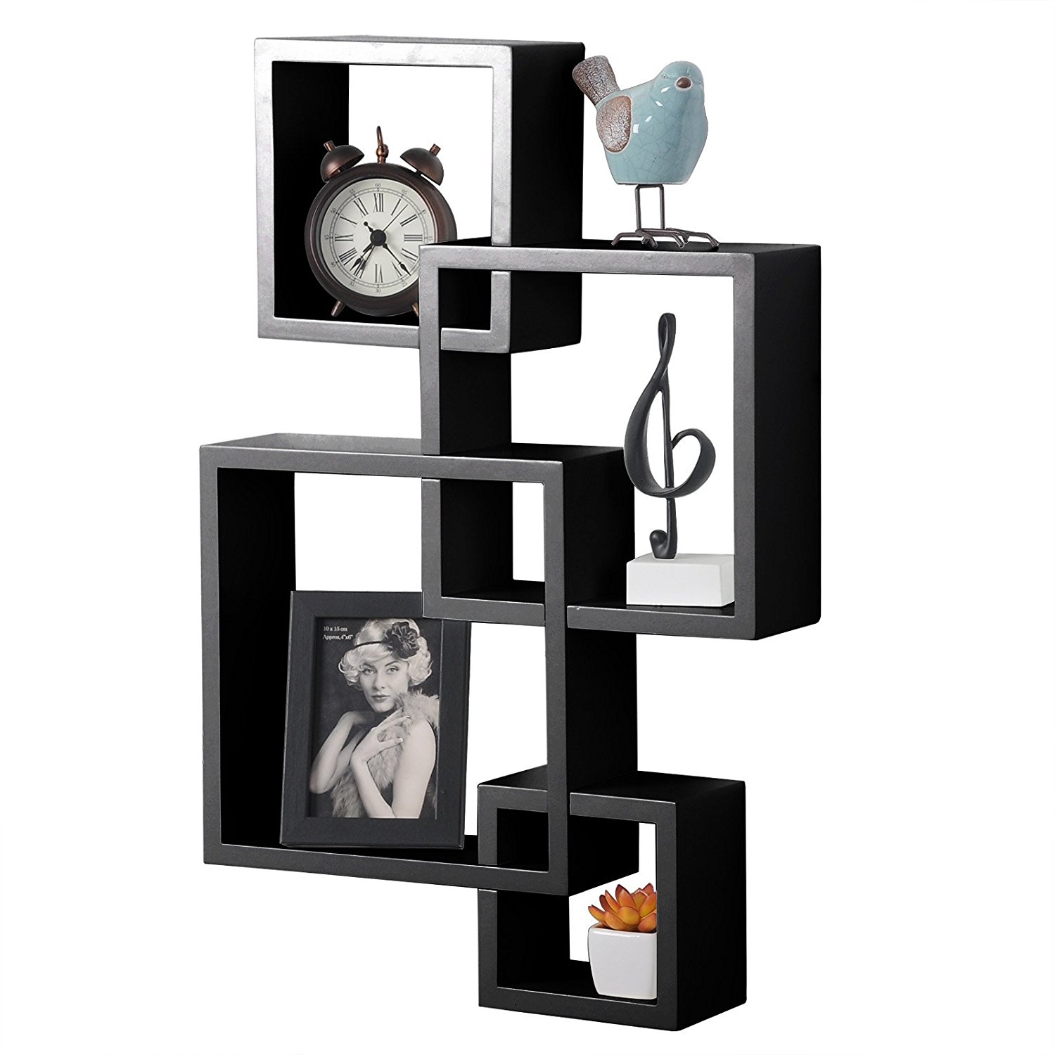 Intersecting Wall Mounted Floating Shelves 4 Cube