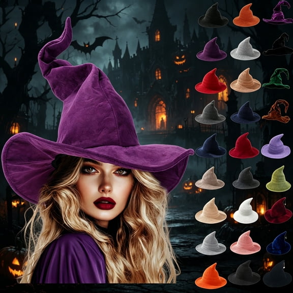 Wizard Hat for Adult Halloween Costume Witch Hat Cosplay Accessory