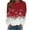 Red 2, variant on Ltctricy Women Christmas Sweatshirt Plus Size Cute Crewneck Pullover Top Oversized Casual Long Sleeve Vacation Shirts