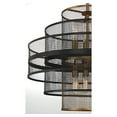 thumbnail image 5 of Kelvin 6-Light Pendant in Matte Black with Warm Brass, 5 of 5