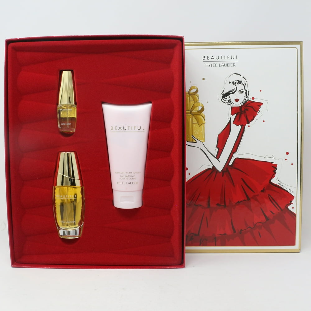 Estee Lauder Beautiful To Go Eau De Parfum 3 Pcs Set / New