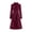 Wine, variant on Women's Gothic Blouse Long Sleeve High Neck Ruffle Button Down Collared Asymmetric Wrap Coat Dressy Elegant Party Halloween Irregular Hem Tops Black S