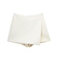 thumbnail image 4 of HH TRAF Pantalones cortos asimétricos con cremallera lateral para mujer, elegantes, adelgazantes, de 6 colores, a la moda, para la calle, 4 of 5