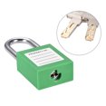 thumbnail image 3 of Unique Bargains Lockout Tagout Locks 1-1/2 Inch Shackle Key Different Safety Padlock Plastic Grass Green 2 Pcs, 3 of 4