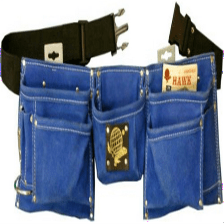 

Heavy Duty Blue Suede Tool Belt with 8 Pockets