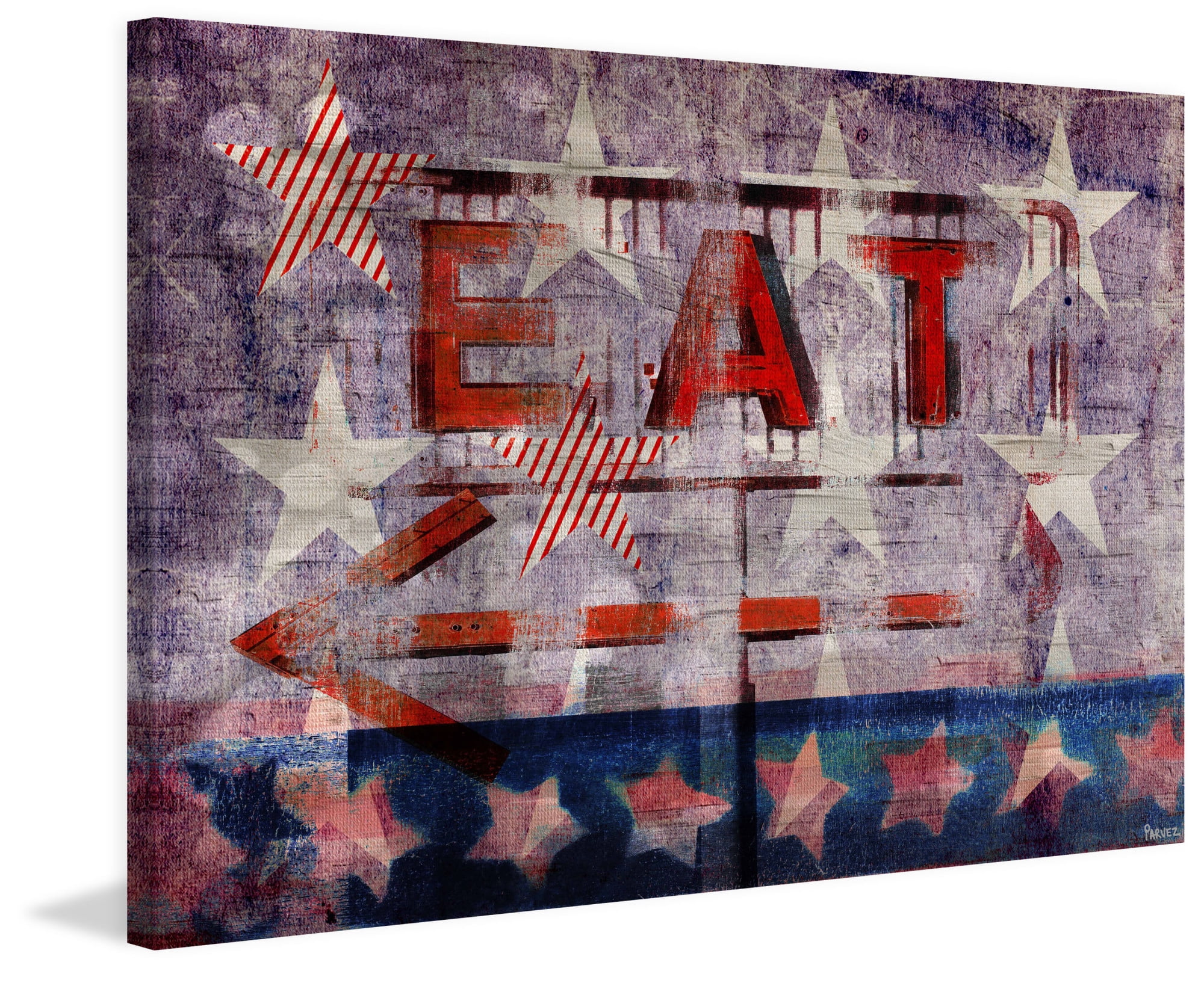 Parvez Taj "Eat This Way" Print on Canvas