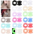 thumbnail image 2 of 2 uds./lote de tapones y túneles de silicona flexibles de 3 a 16 mm para los oídos, piercings para las orejas, dilatadores para las orejas, joyería corporal, 2 of 5