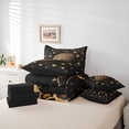 thumbnail image 6 of Feelyou Leopard Print Rugby Bedding Comforter Set 7pcs, Modern Fashion Queen Bedding Sets, 6 of 8