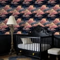 thumbnail image 2 of Dreamy Baroque Peel and Stick Wallpaper Dreamy Baroque Clouds Crescent Moons Navy Sky Wall Mural 17.7in x 9.8ft Self Adhesive Removable Wall Paper Renter Friendly Wallpaper for Girls Kids Bedroom, 2 of 8