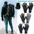 thumbnail image 2 of Virmaxy Men's Gloves Fall and Winter Padded Touch Screen Waterproof Windproof Warm Sports Gloves Full Finger Gloves, 2 of 7