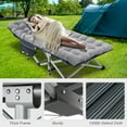 thumbnail image 6 of Slsy 2 Pack Oversized XXL Folding Bed Cot with 3.3 Inch 2 Sided Mattress, 32'' Wide 900lb Loading Double-Layer 1200D Folding Camping Cots with Carry Bag, Portable Sleeping Cot Guest Bed, 6 of 15