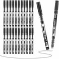 thumbnail image 1 of xianyou-24 Count Fine Point Pen Liquid Rollerball Pens, 0.5mm Black Ink Pens Ultra Fine Point Pens Smooth Writing for Note Taking, Office Student School Supplies, 1 of 4