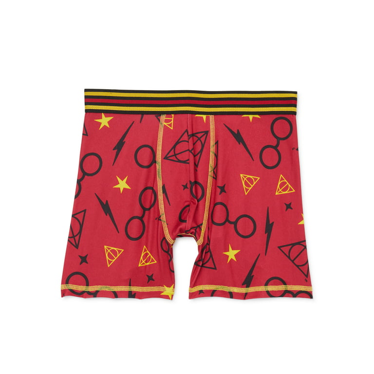 Harry Potter Boys Allover Print Boxer Briefs, 4-Pack, Sizes XS-XL 