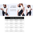 thumbnail image 4 of Summer Short Sleeved Women Deep V Neck Solid T Shirt Tops, 4 of 4