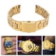 thumbnail image 1 of Correa de Reloj de Acero Inoxidable Correa de Reloj de Metal de Repuesto con Hebilla de Doble Bloqueo de liberación rápida para Hombres y Mujeres Oro 18 mm/0,71 Pulgadas, 1 of 14