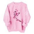 thumbnail image 5 of QINGFSAP Womens Graphic Tops Long Sleeve Crew Neck Casual Loose Fit Sweatshirt, 5 of 6
