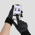 thumbnail image 2 of Besolor Women Men Winter Warm Knitted Gloves Thermal Thick Touch Screen Full Fingers Gloves for Cold Weather, 2 of 4