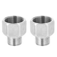 thumbnail image 3 of Stainless Steel Hex Head Reducer Threaded Pipe Adapter Male Thread G1/2 Female Thread G3/4, 3 of 8