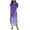#19, variant on Pisexur Womens Dresses 2024 Fashion Boho Floral Homecoming Dresses V Neck Slit Maxi Dress Short Sleeve Cocktail Dress for Women Casual Loose Flowy Dress with Pockets