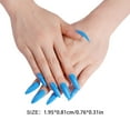 thumbnail image 4 of 1 Ensemble de Faux Ongles Résistant à l'Usure Tendance Classique à la Mode Différentes Couleurs Apparence Exquise Accessoires Distinctifs SM17-1977 Bleu, 4 of 5