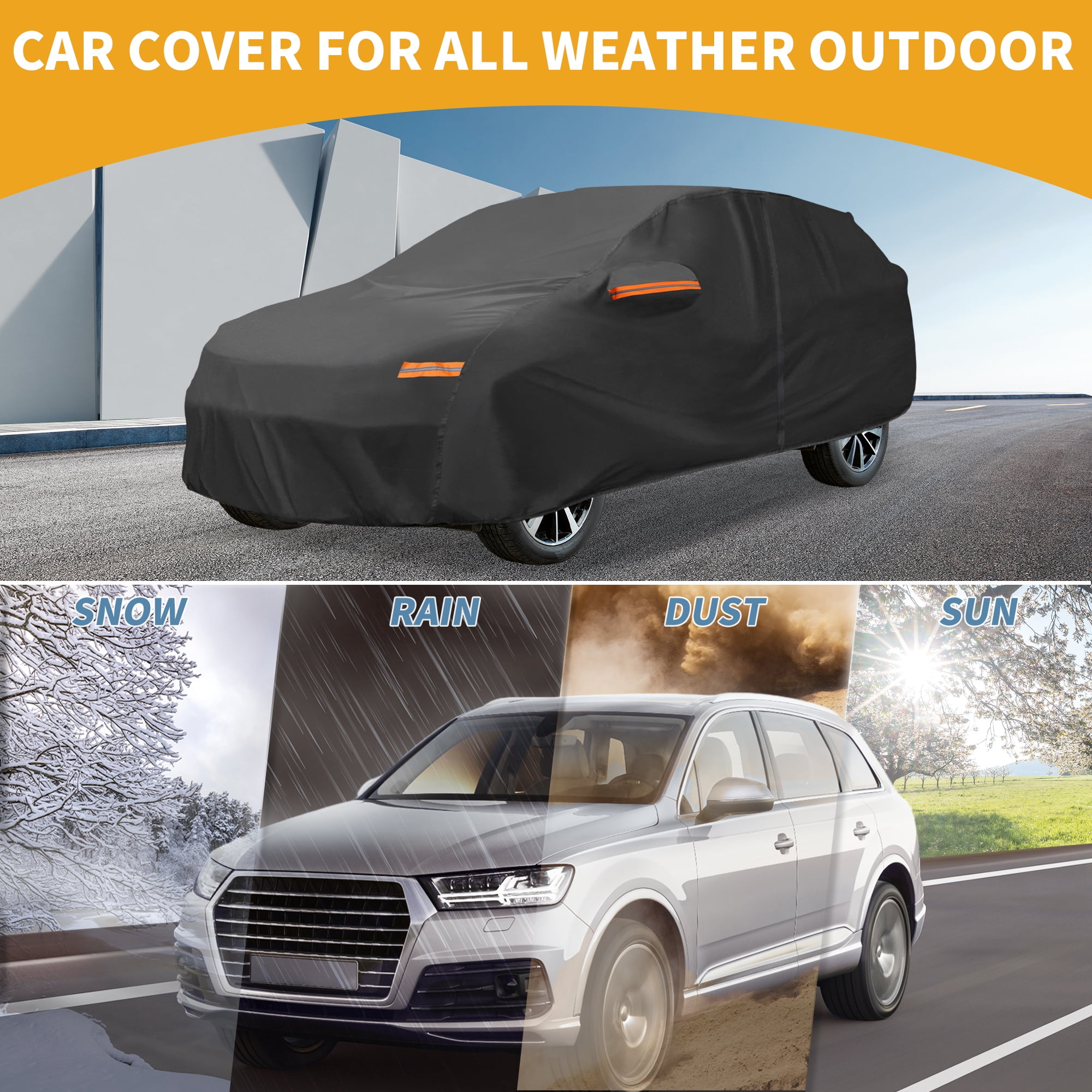 Unique Bargains Durable Waterproof Car Cover Black ["for Mazda CX-50"]