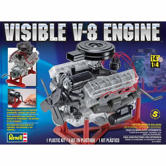 Level 5 Model Kit Visible V-8 Engine 1/4 Scale Model by Revell