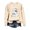 Beige, variant on Women's Hoodless Sweatshirt for Women Lightweight Halloween Crew Neck Top for Seasonal Comfort and Cozy Wear Blue L