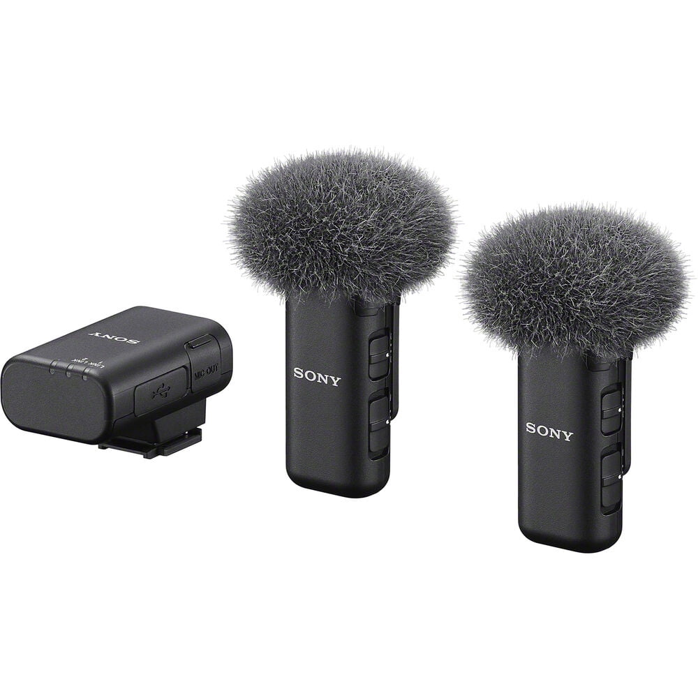 Sony ECM-W3 2-Person Wireless Mic System | Noise Reduction, Clear Audio, Long Battery | Perfect for Content & Interviews (ECM-W3) + VXLR Adapter + Camera Bag + More
